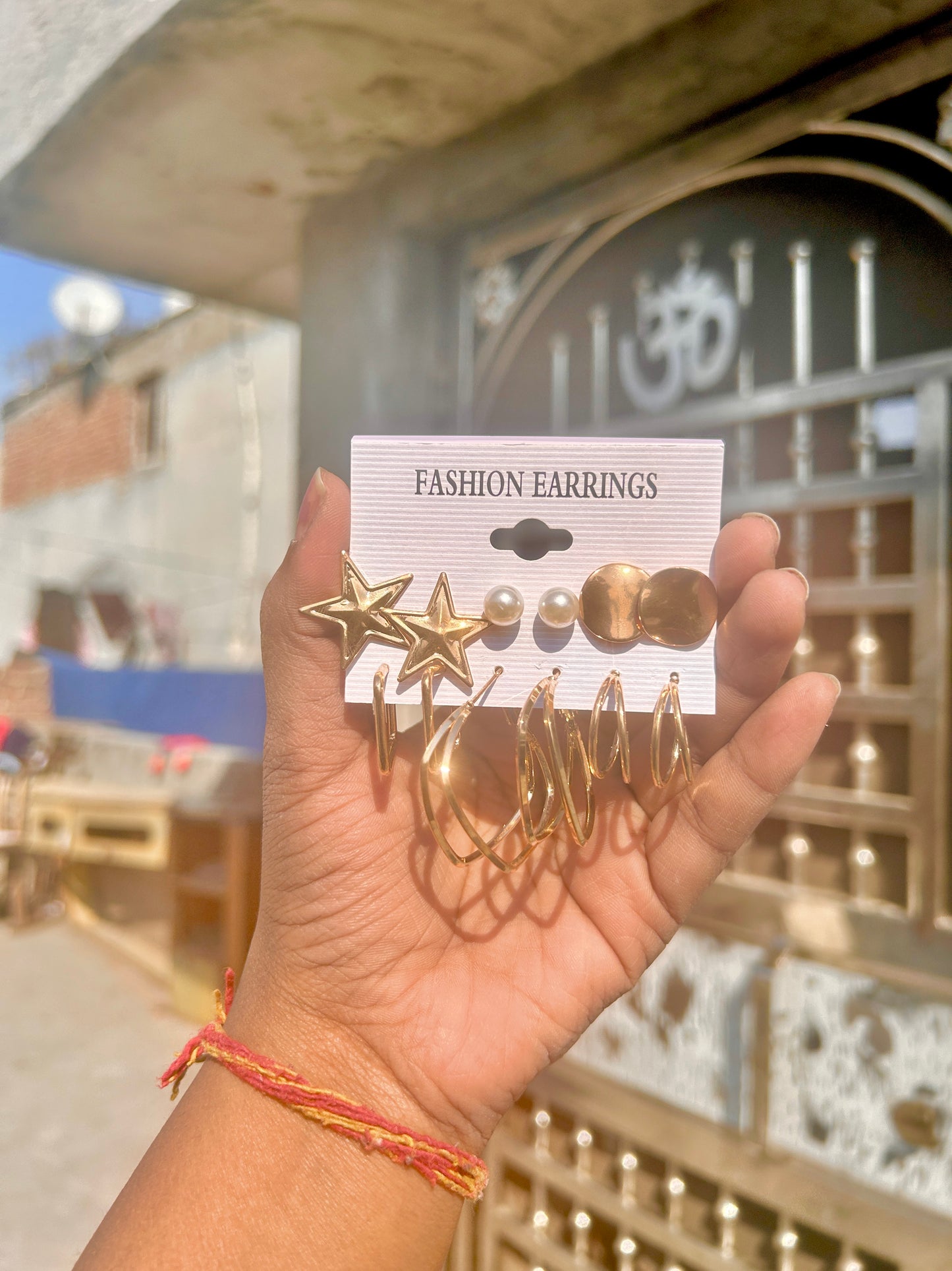 Golden Earrings combo 001 (6pair)