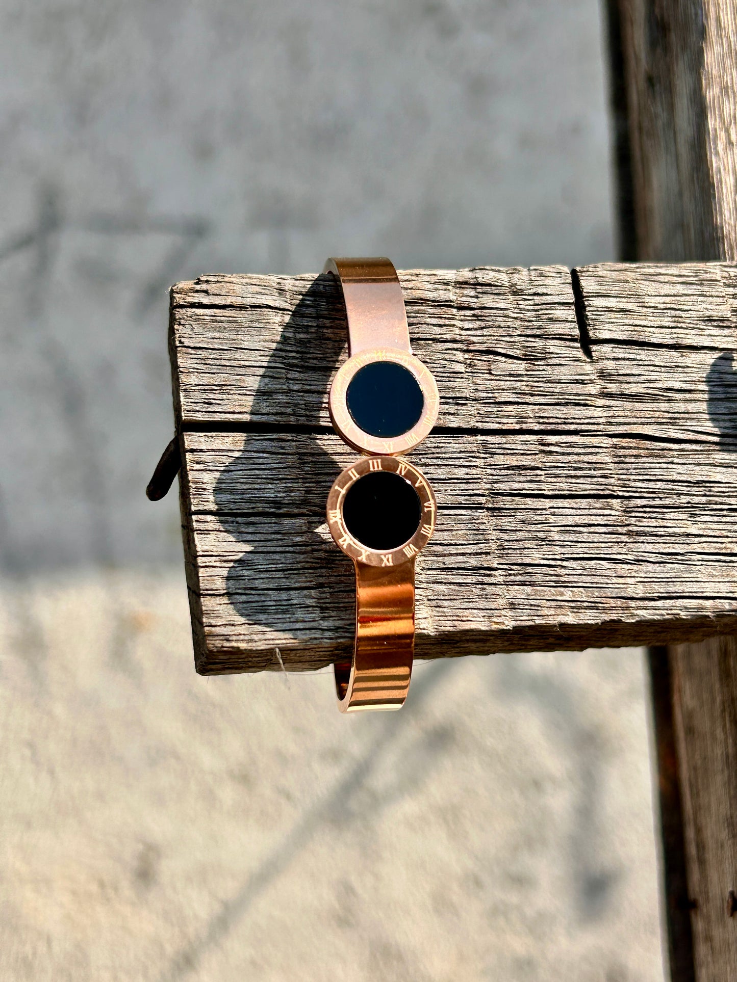 Rose Gold Plated circle : Bracelet 005