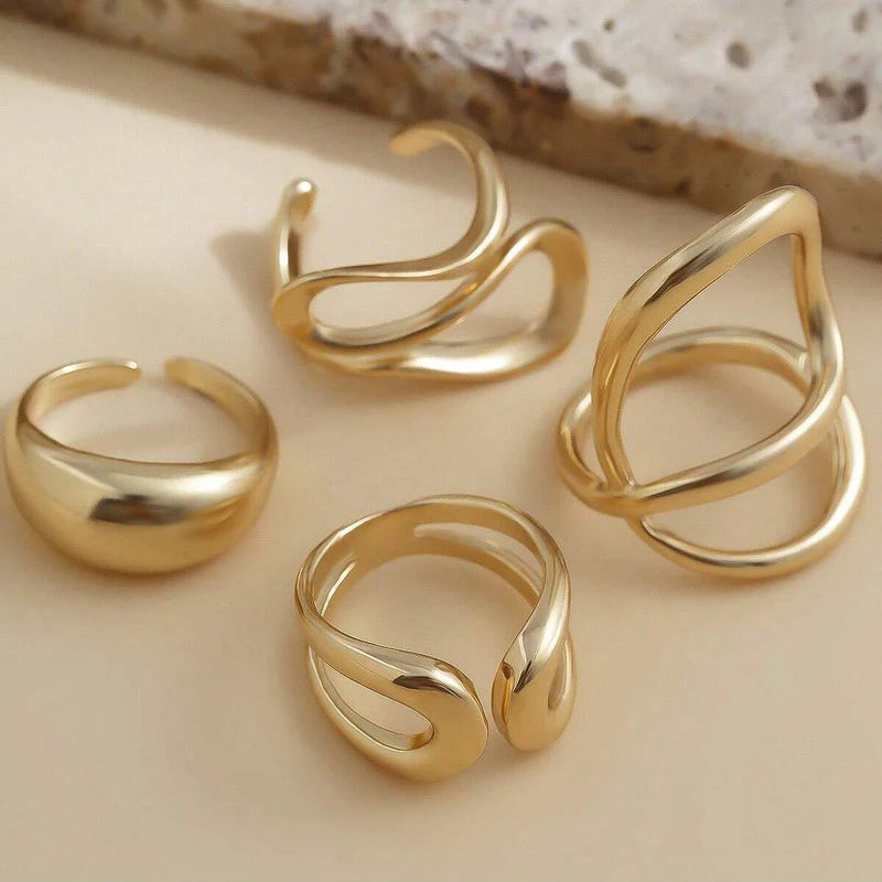 Golden Ring stack (4Pc)