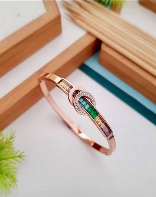 Multicolour Gold Plated Anti Tarnish Premium Bracelet