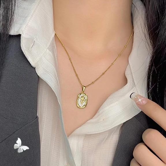 White Rose Pendant