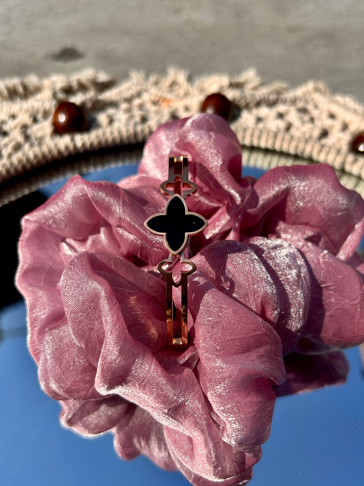 Rose Gold Plated circle : Bracelet 007
