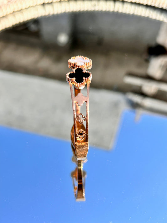 Rose Gold Plated circle : Bracelet 006