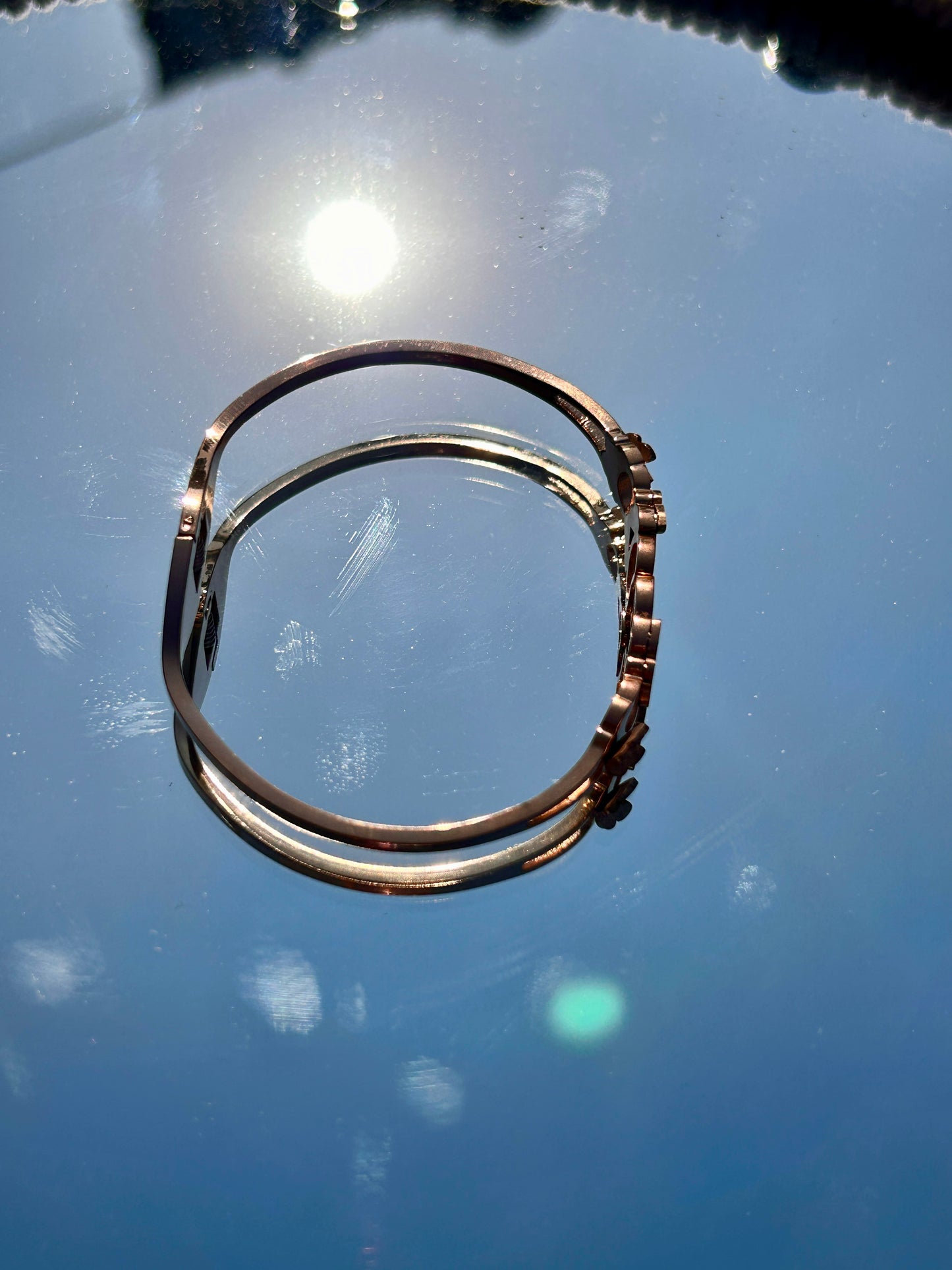 Rose Gold Plated Butterfly : Bracelet 003
