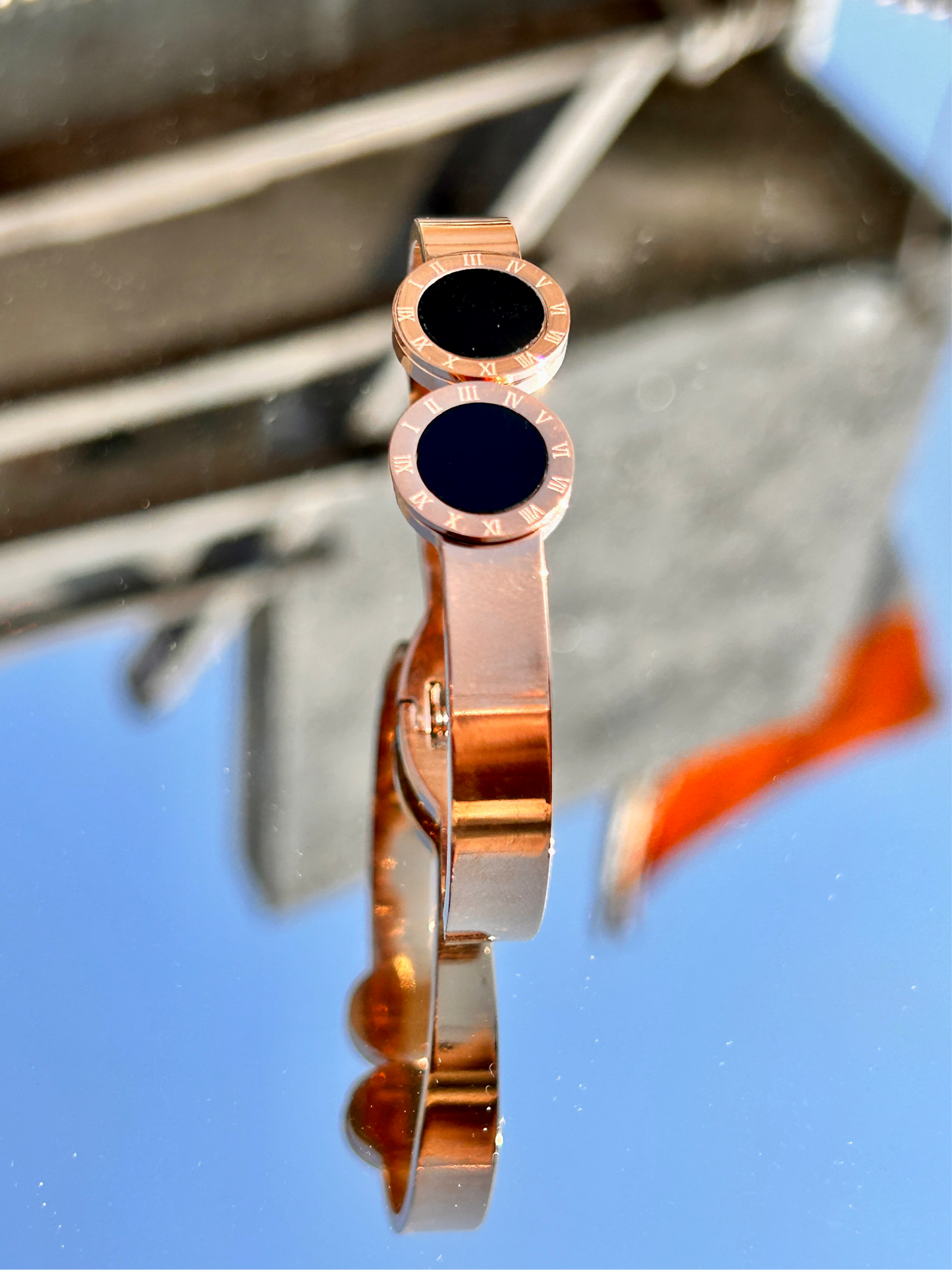 Rose Gold Plated circle : Bracelet 005