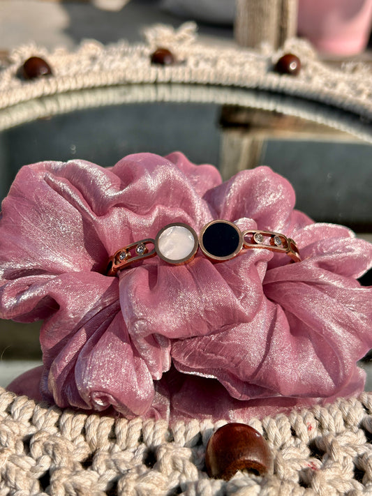 Rose Gold Plated circle : Bracelet 002