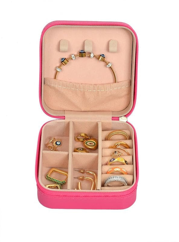 Jewellery Organisers Box (DARK PINK)