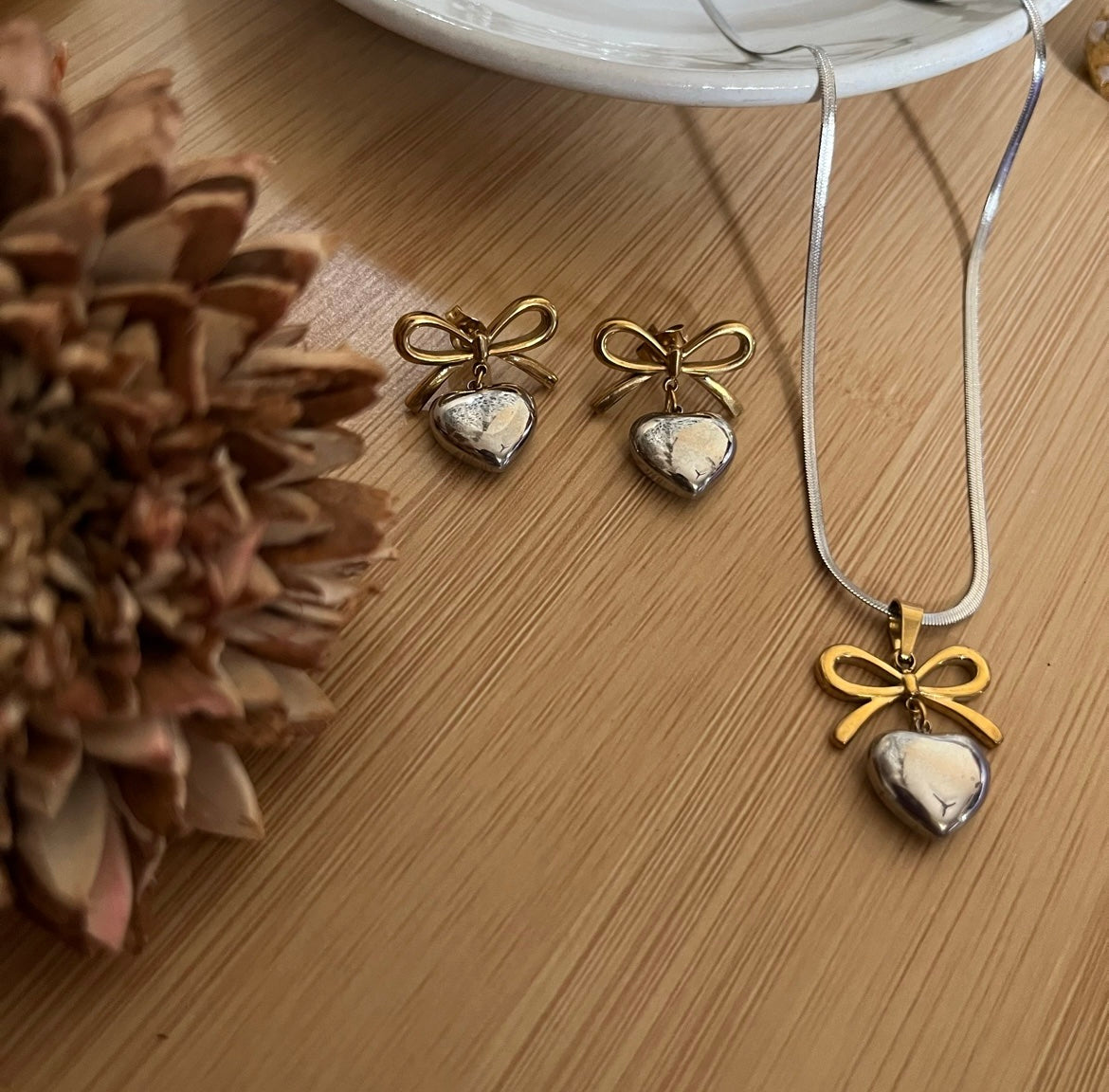 Bow Heart Set