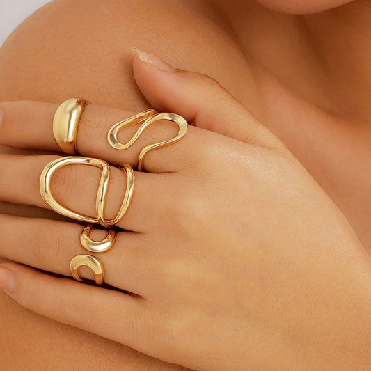Golden Ring stack (4Pc)