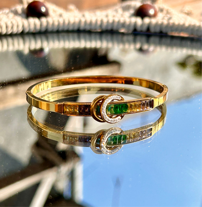 Multicolour Gold Plated Anti Tarnish Premium Bracelet