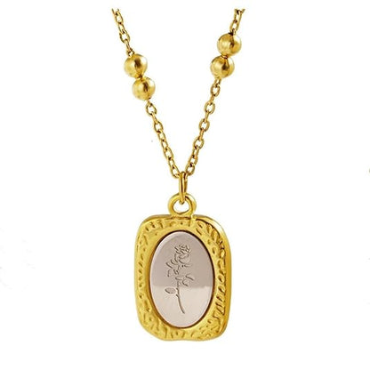 Rose Mirror Pendant