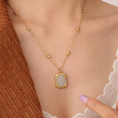 Rose Mirror Pendant
