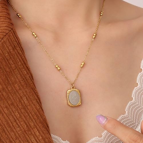 Rose Mirror Pendant