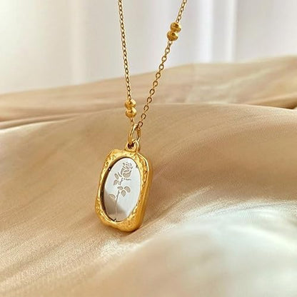 Rose Mirror Pendant