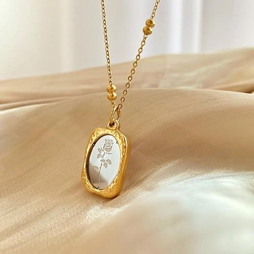 Rose Mirror Pendant