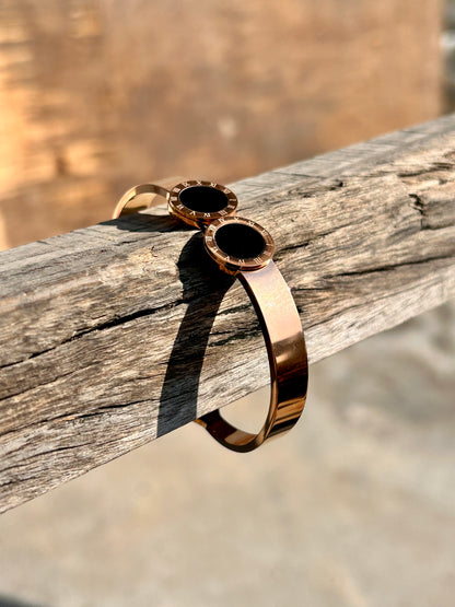 Rose Gold Plated circle : Bracelet 005