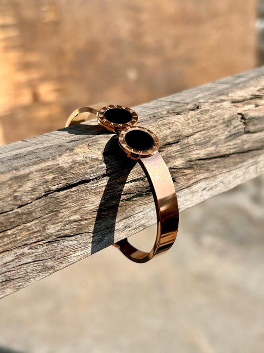 Rose Gold Plated circle : Bracelet 005