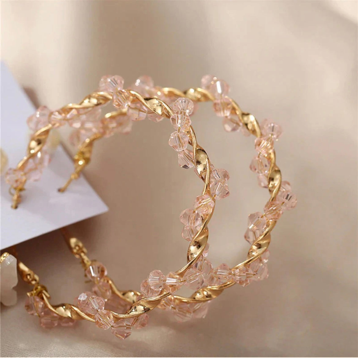 Pink and Golden Earrings combo 1 (6pair)