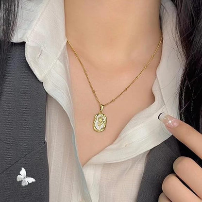 White Rose Pendant