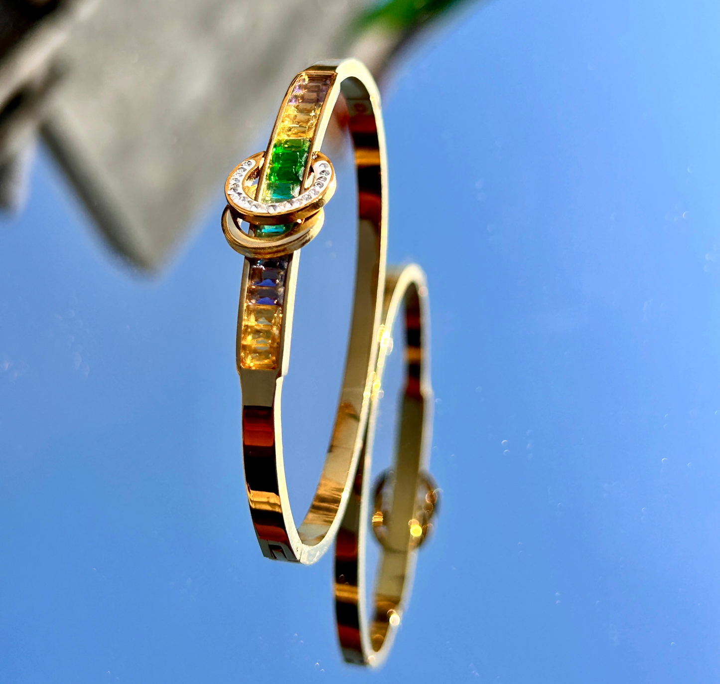 Multicolour Gold Plated Anti Tarnish Premium Bracelet
