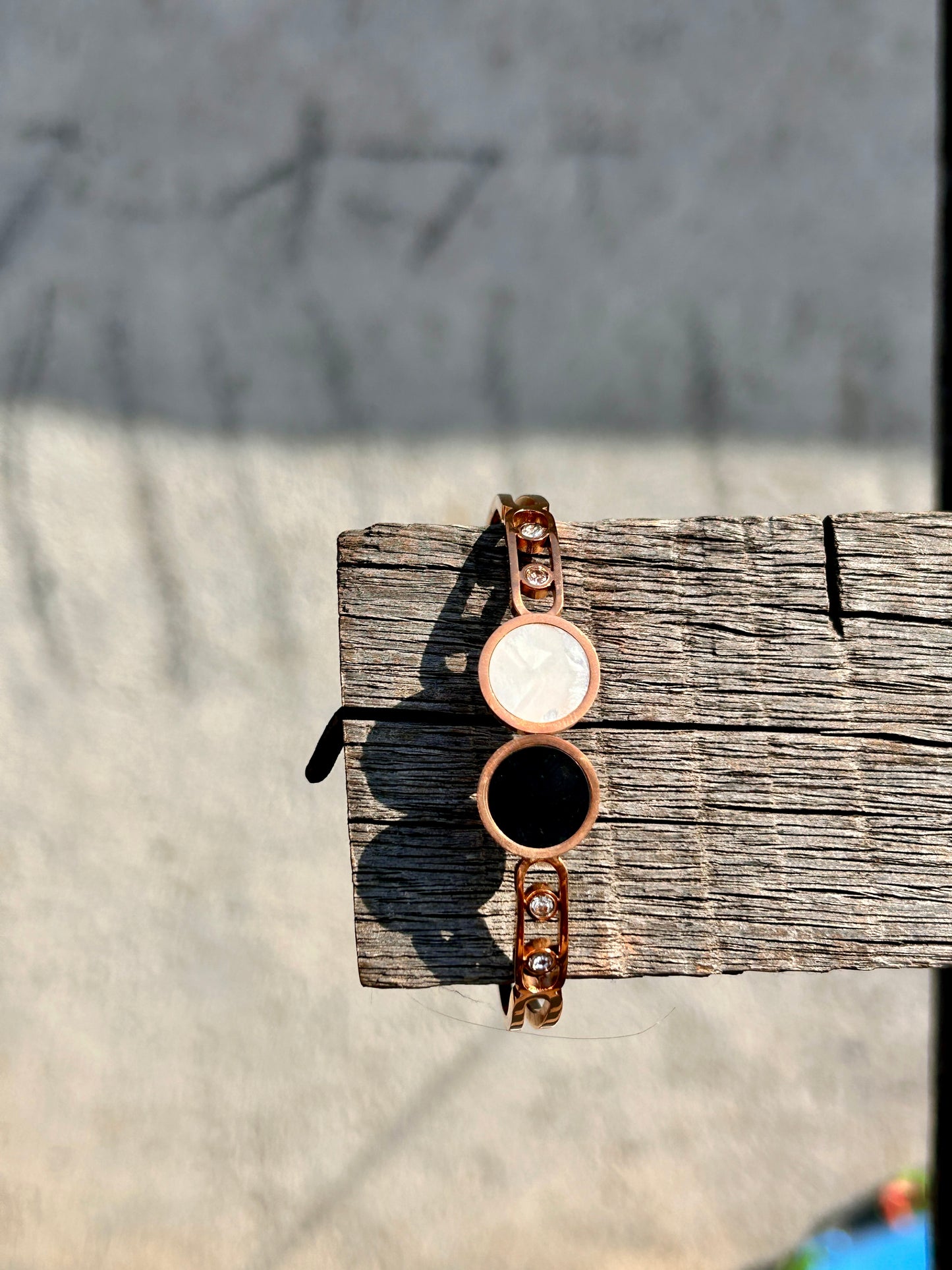 Rose Gold Plated circle : Bracelet 002