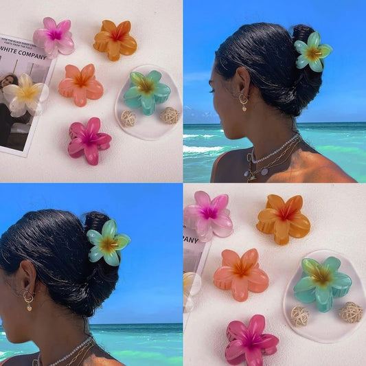 Flower claw clips