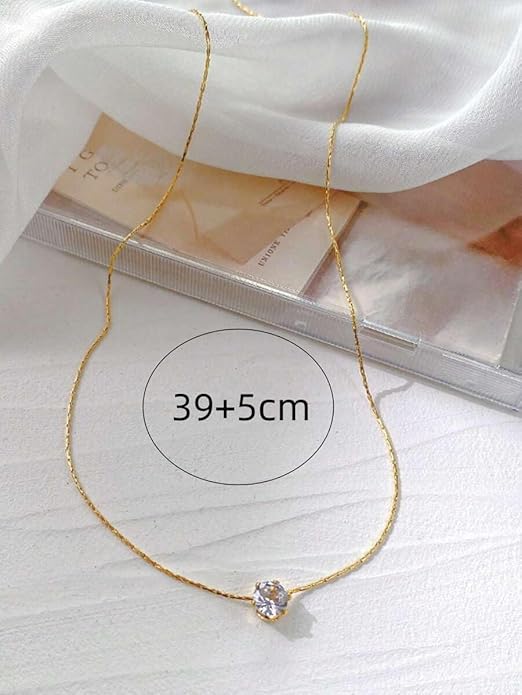 Solitaire Necklace | Dazzling Stainless